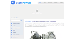 Desktop Screenshot of escopower.be