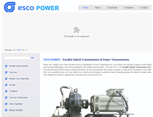 Tablet Screenshot of escopower.be